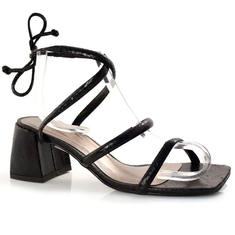 Sandália de Salto Bloco Suzzara Preto 500-54 34