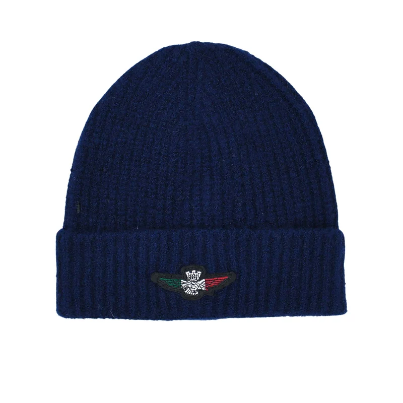 Aeronautica Militare Men's "Frecce Tricolori" Knitted Beanie OFF WHITE / L