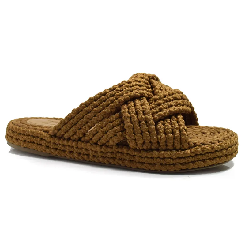 Sandália Flat Feminina Suzzara Marrom 625-632001 36
