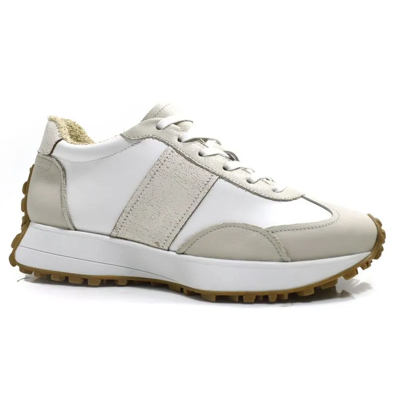 Tênis de Couro Feminino Suzzara Branco 10330-8341 35