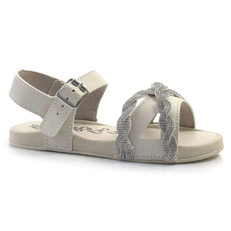 Sandália Infantil Pé com Pé do 18 ao 24 Off White 14287 22