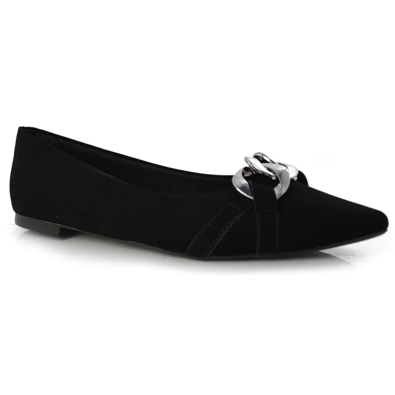 Sapatilha Feminina de Bico Fino Lacolly Preto 2145 34