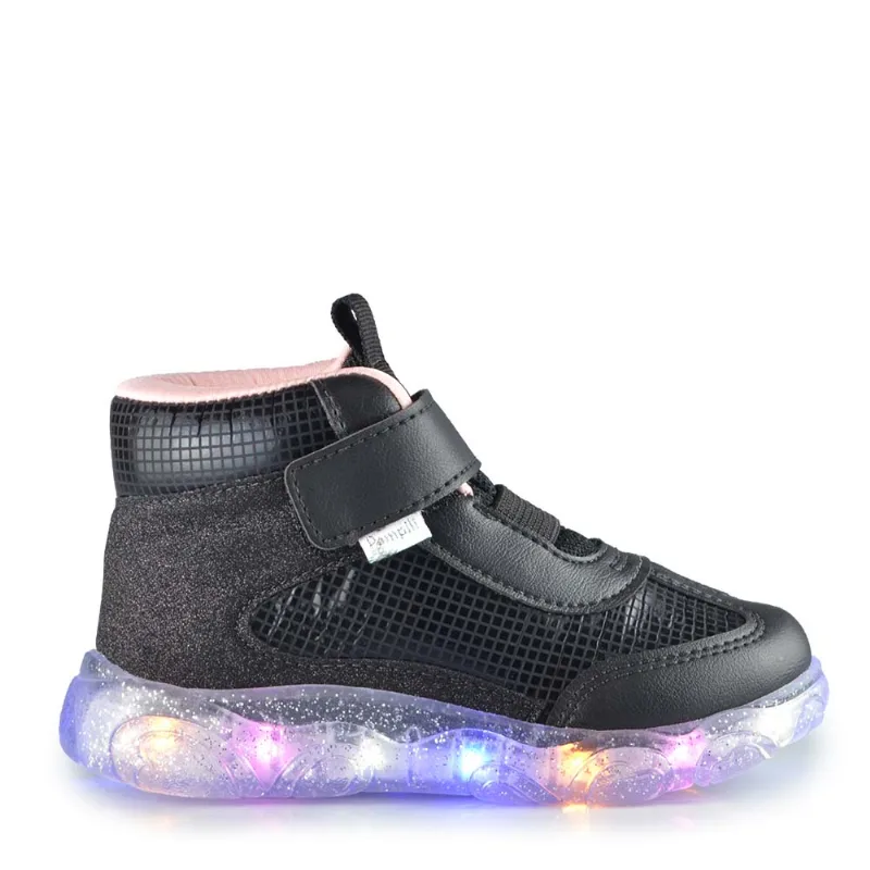 Tênis Infantil Pampili Feminino Luz 682.107 080 PRETO 21