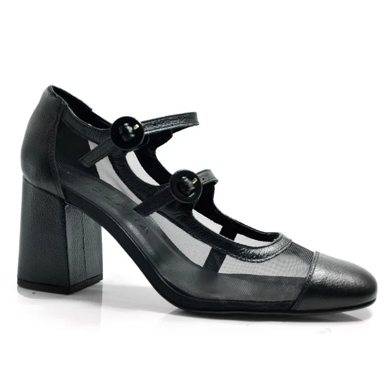 Scarpin de Couro Feminino Suzzara Preto 48521 33