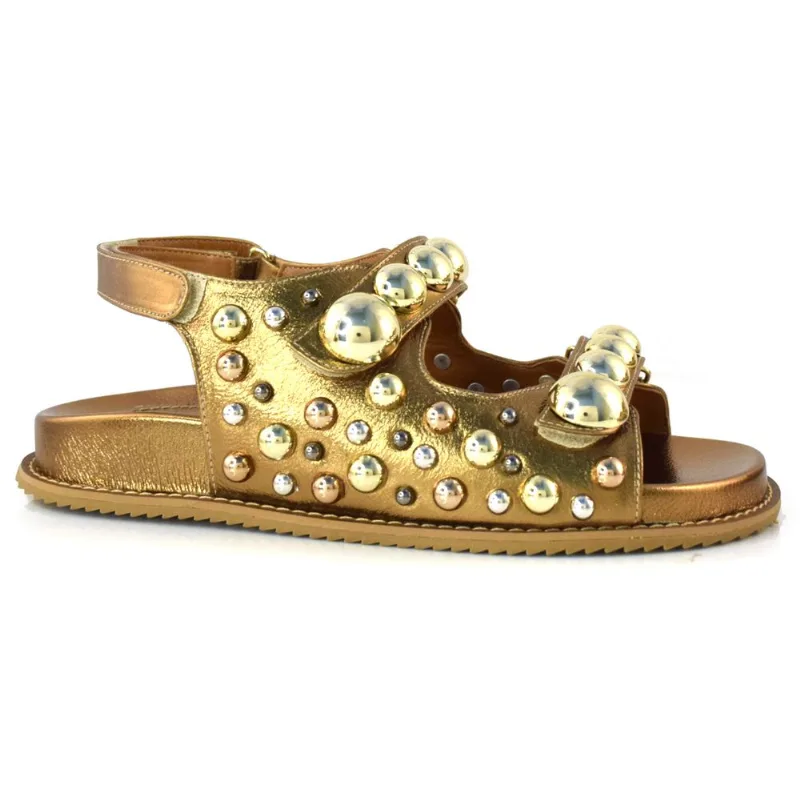 Papete de Couro Feminina Suzzara Dourado 388-9729 39