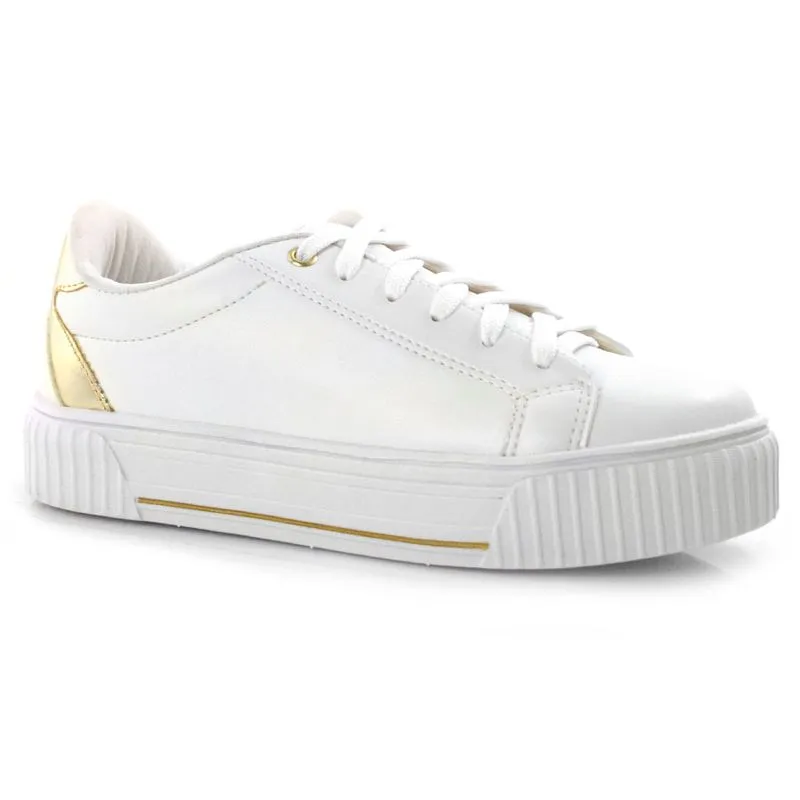 Tênis Casual Feminino Skynner Branco S1801 36