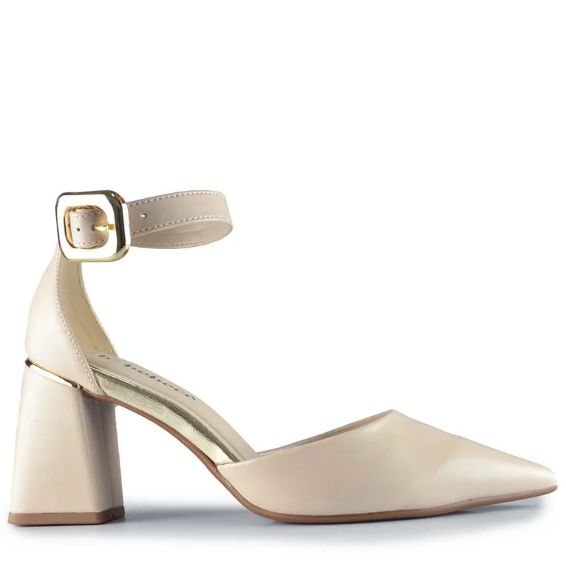 Scarpin Bebecê Feminino T7012-024 NP EGEU AVEIA 37