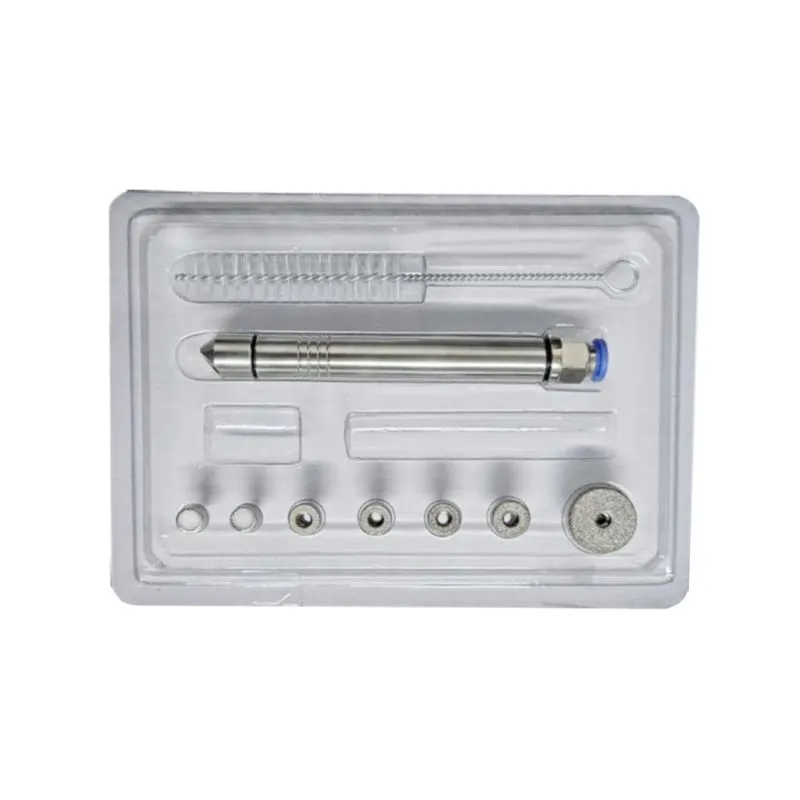 Caneta diamantada em inox 5 ponteiras - ibramed