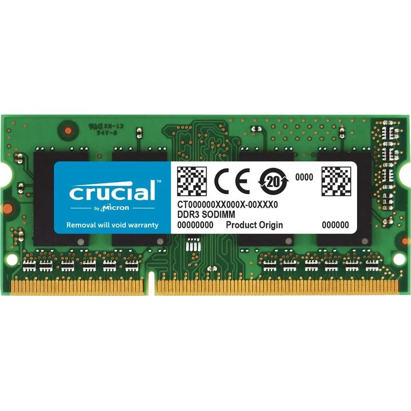 Memória Crucial 2 Gb Ddr3/ddr3l 1600 Mhz Sodimm De 204 Pinos