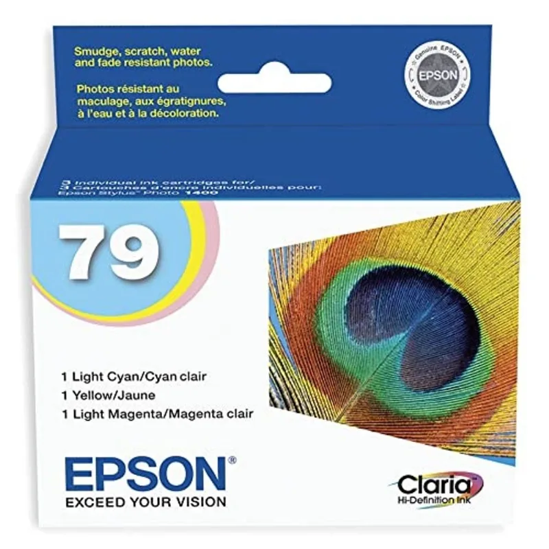 Epson T079 Claria Hi-Definition -Ink Standard Capacity (T079921-S) para impressoras fotográficas Epson Artisan seleccionadas