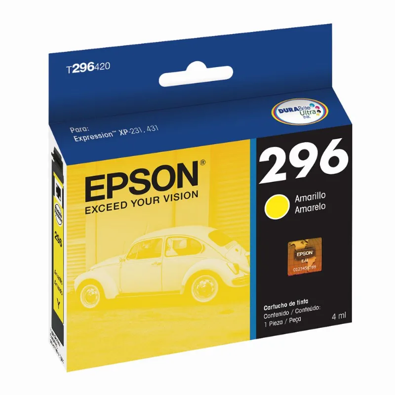 Cartucho de Tinta Epson 296 Amarelo - T296420