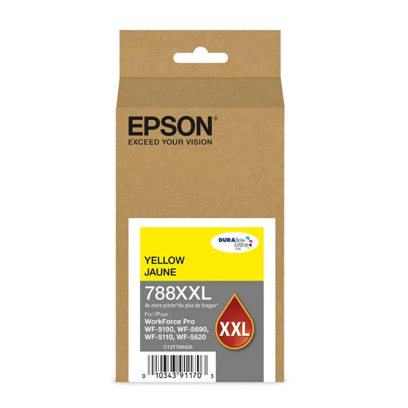 Cartucho de Tinta Epson T788XXL420 T788XXL Amarelo Workforce 5190 Workforce 5690 Original 34ml