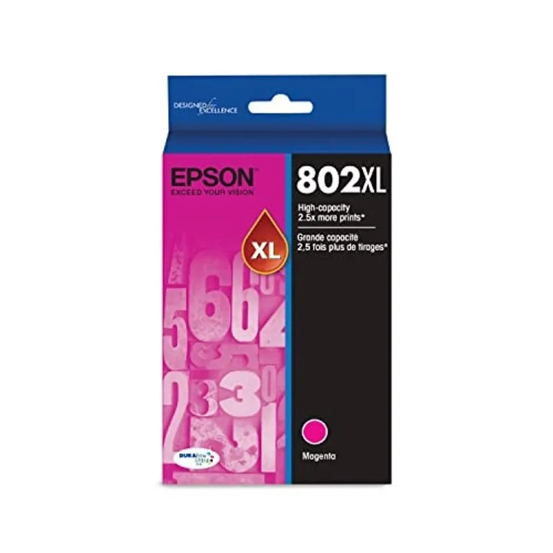 Epson T802 DURABrite Ultra -Ink High Capacity Magenta -Cartridge (T802XL320-S) para impressoras Epson WorkForce Pro seleccionadas
