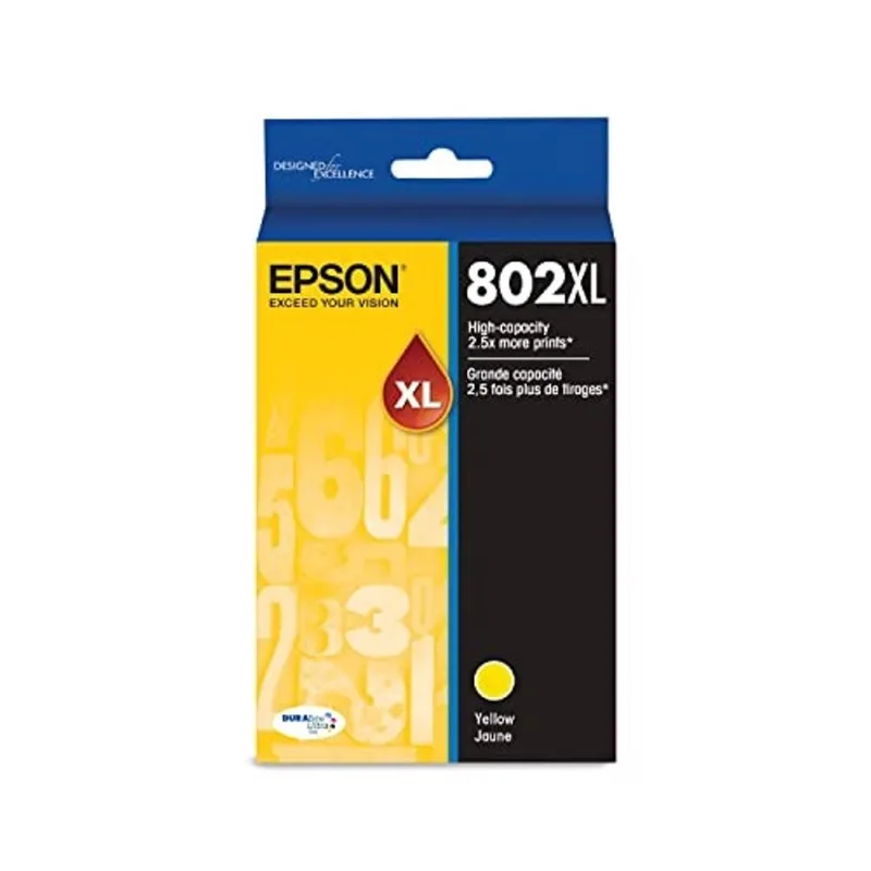 Epson T802 DURABrite Ultra -Ink High Capacity Yellow -Cartridge (T802XL420-S) para impressoras Epson WorkForce Pro seleccionadas