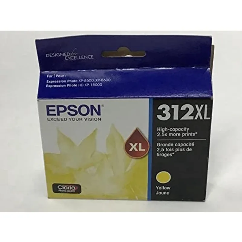Epson T312 Claria Photo HD -Tinta Amarela de Alta Capacidade -Cartucho (T312XL420-S) para impressoras fotográficas Epson Expression seleccionadas