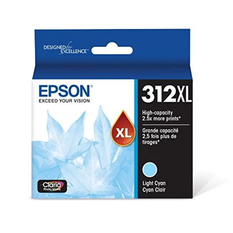 Epson T312 Claria Photo HD -Tinta de Alta Capacidade Ciano Leve -Cartucho (T312XL520-S) para Impressoras Fotográficas Epson Expression seleccionadas