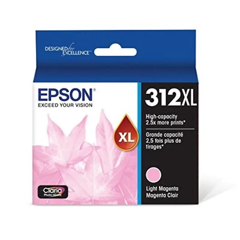 Epson T312 Claria Photo HD -Tinta de Alta Capacidade Light Magenta -Cartucho (T312XL620-S) para impressoras fotográficas Epson Expression seleccionadas