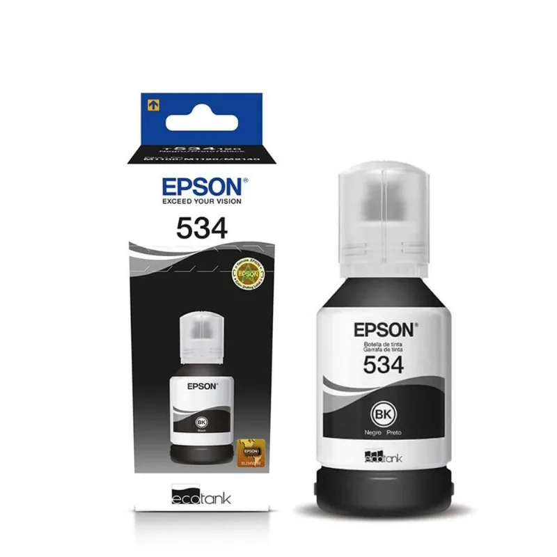 Garrafa De Tinta Epson T534 Preta P/ M3170 M2170 M1120 M3180