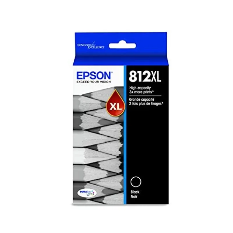 Epson T812 DURABrite Ultra Ink Cartucho Preto de Alta Capacidade (T812XL120-S) para Impressoras Epson WorkForce Pro seleccionadas