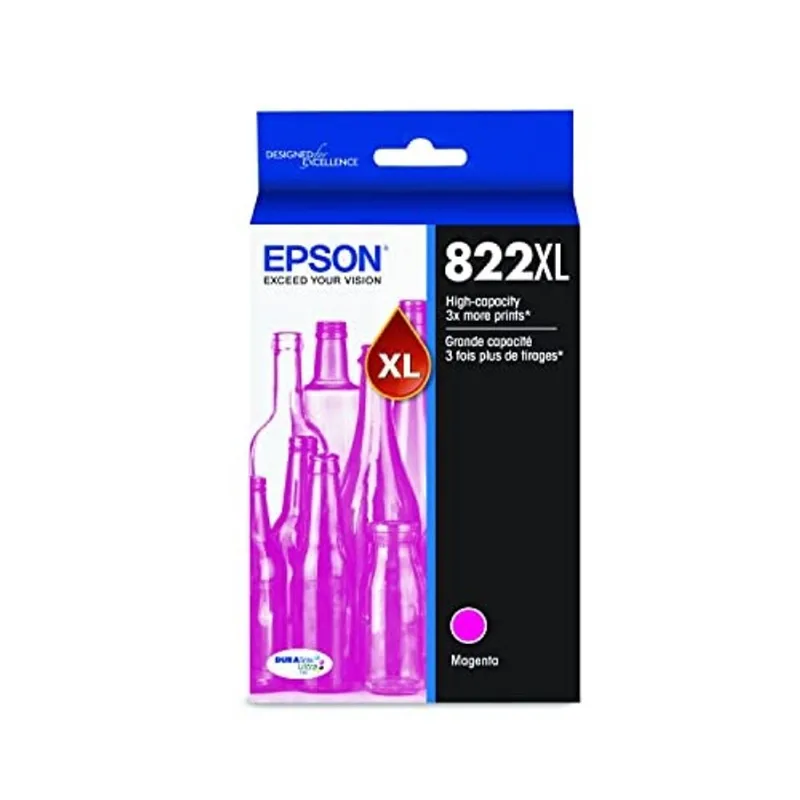 Epson T822 DURABrite Ultra Ink cartucho Magenta de alta capacidade (T822XL320-S) para impressoras Epson Workforce Pro selecionadas