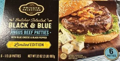 Angus Beef Patties with Blue Cheese & Black Pepper