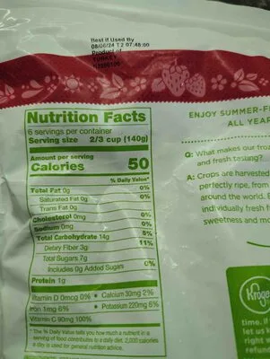 Whole strawberries (frozen)