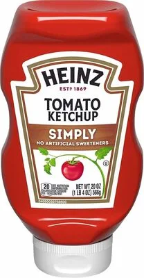 Simply tomato ketchup bottle