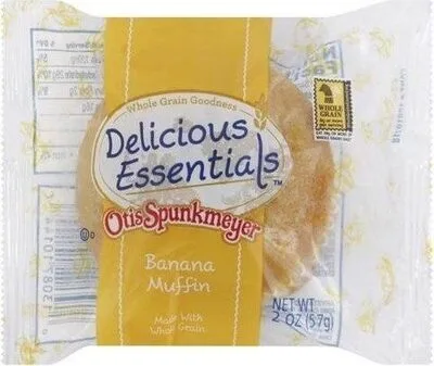 Whole grain individually wrapped banana muffin