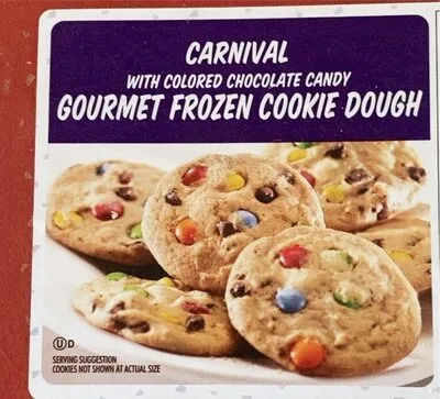 Carnival with colored chocolate candy