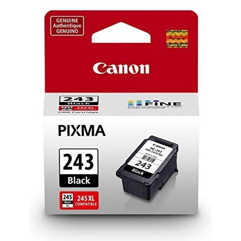 Cartucho de tinta preto compatível com Canon - PG-243