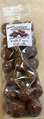 Milk chocolate triple dipped maltballs