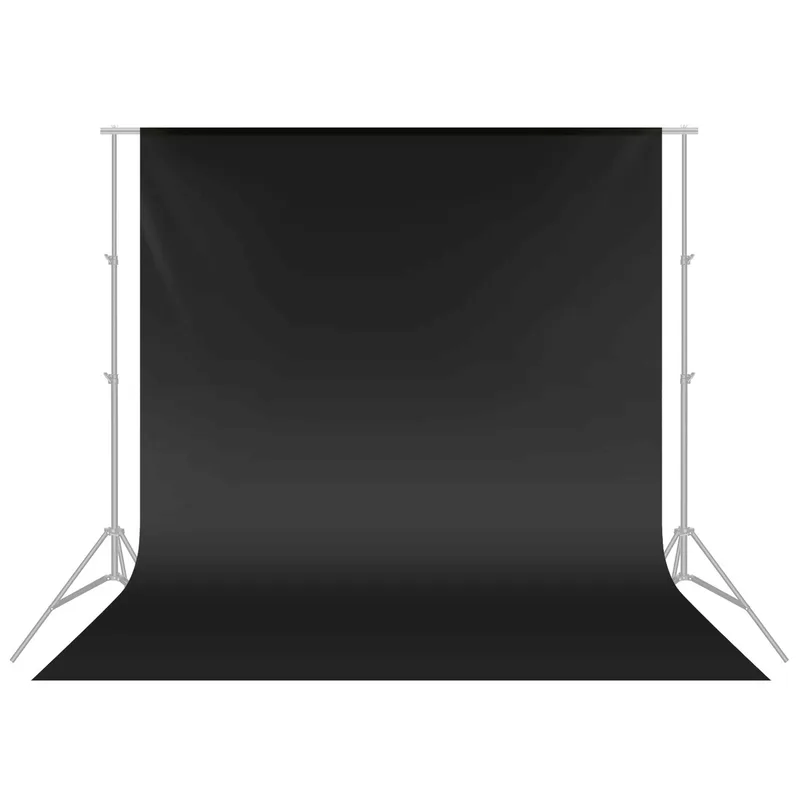 Tecido Fundo Infinito Preto DLB0113 Poliéster (2.7m x 4.5m)