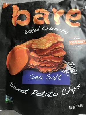 Bare baked crunchy sweet potato chips