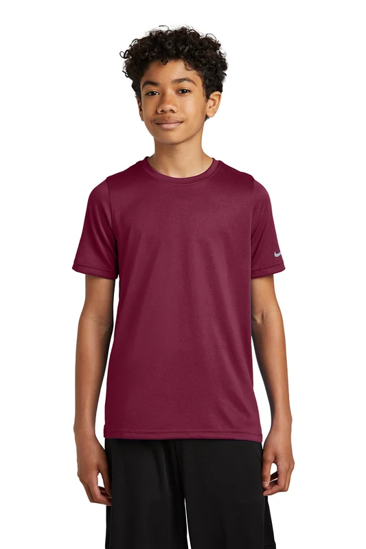 Nike Youth rLegend Dri-Fit Moisture Wicking Short Sleeve Crewneck T-Shirt - Team Maroon Extra Small