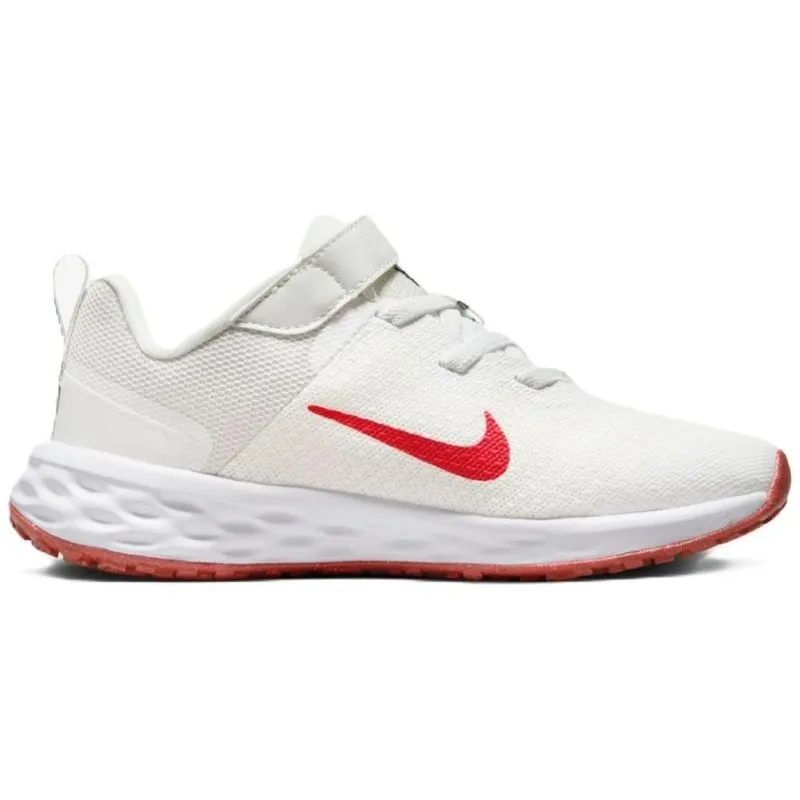 TENIS NIKE REVOLUTION 6 DD1095-102 BRANCO VERMELHO 29 / Branco/Vermelho