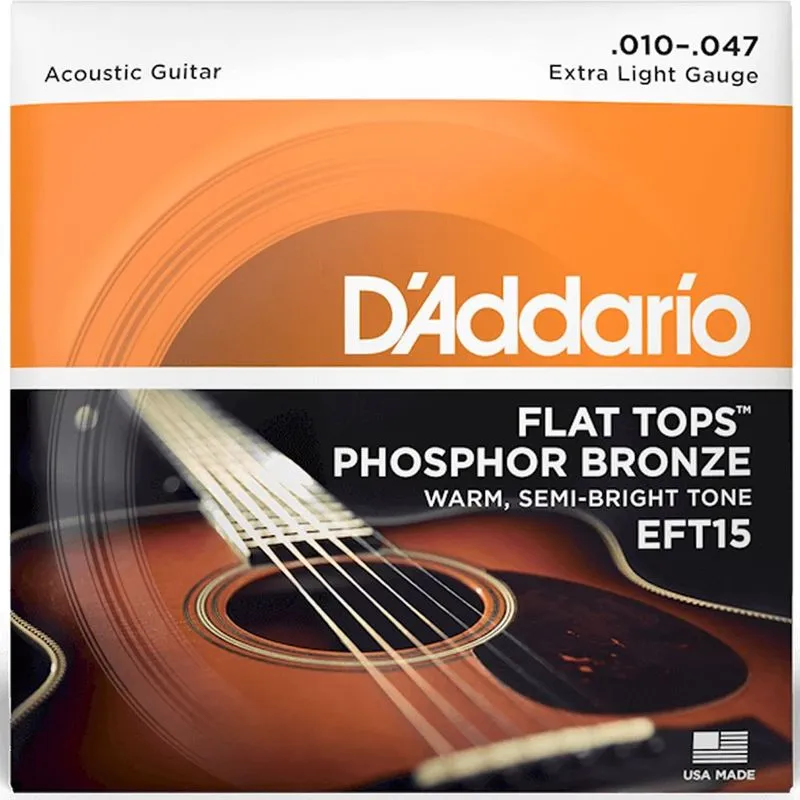 Encordoamento Para Violão Aço Eft15 D'Addario