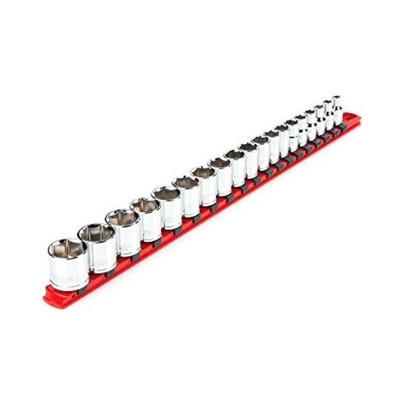 Conjunto de soquete de 6 pontos tekton 3/8 Polegadas, 19-Piece (6-24 mm) SHD91110
