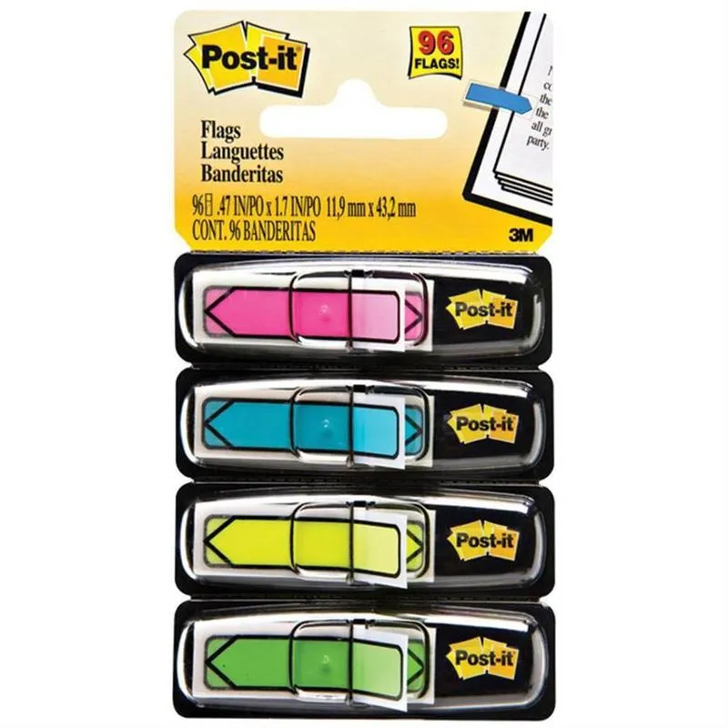 Post-it Flags 4 Setas Neon - Hb004056055 - 3m