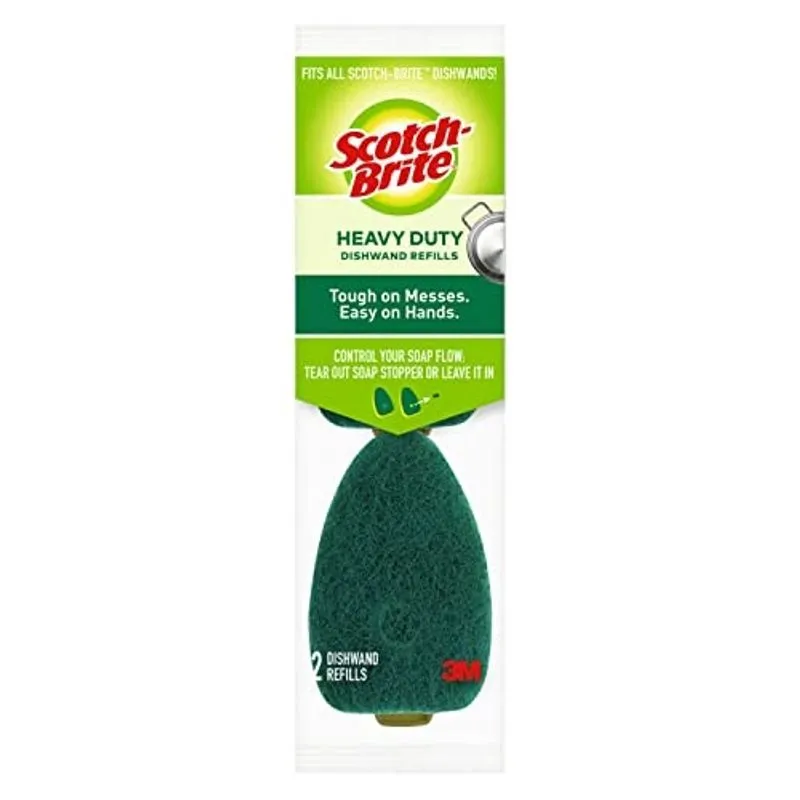 Recargas para Varinha de Limpeza Scotch-Brite, Serviço Pesado, Não Toque em Água Suja, 2 Unidades