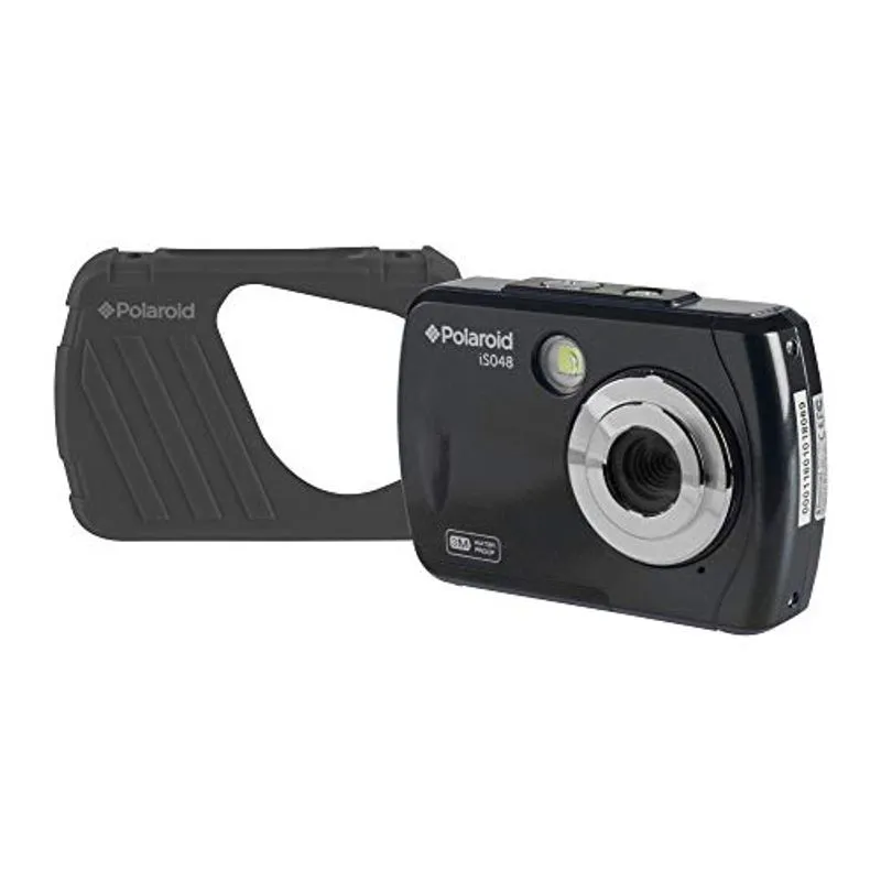 Câmera Digital Polaroid Is048 - Pequena, Leve, À Prova D'água, Compartilhamento Instantâneo, Câmera De Ação Portátil Digital De 16 Mp (preta