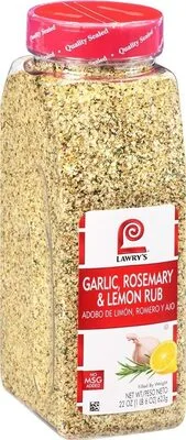 Garlic rosemary lemon rub
