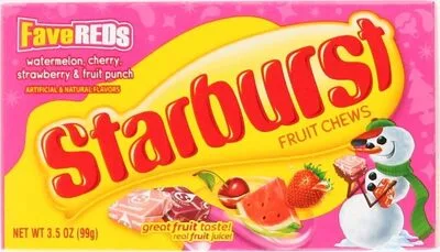 Starburst box favereds fruit chews candy holiday