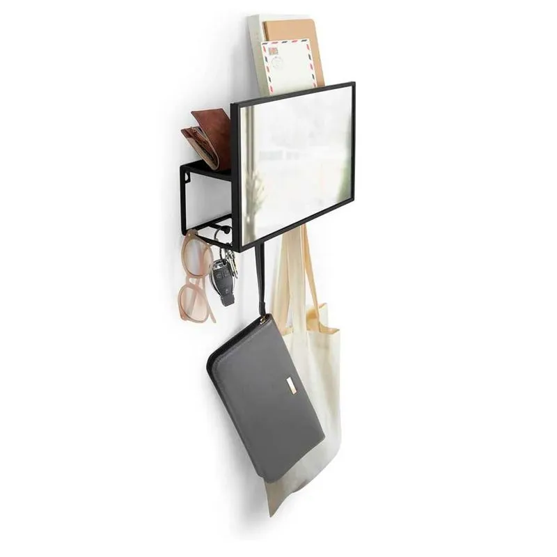 Organizador Cubiko com Espelho Preto Umbra