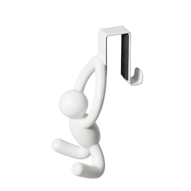 Cabideiro de Porta Armario Buddy Branco com 2 Peças Umbra
