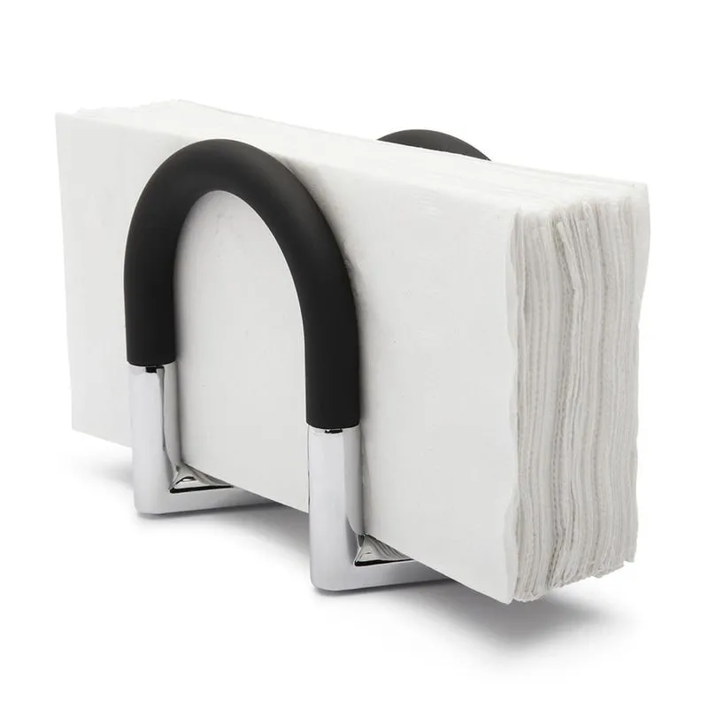 Porta Guardanapos Squeeze Swivel Metal Preto Umbra