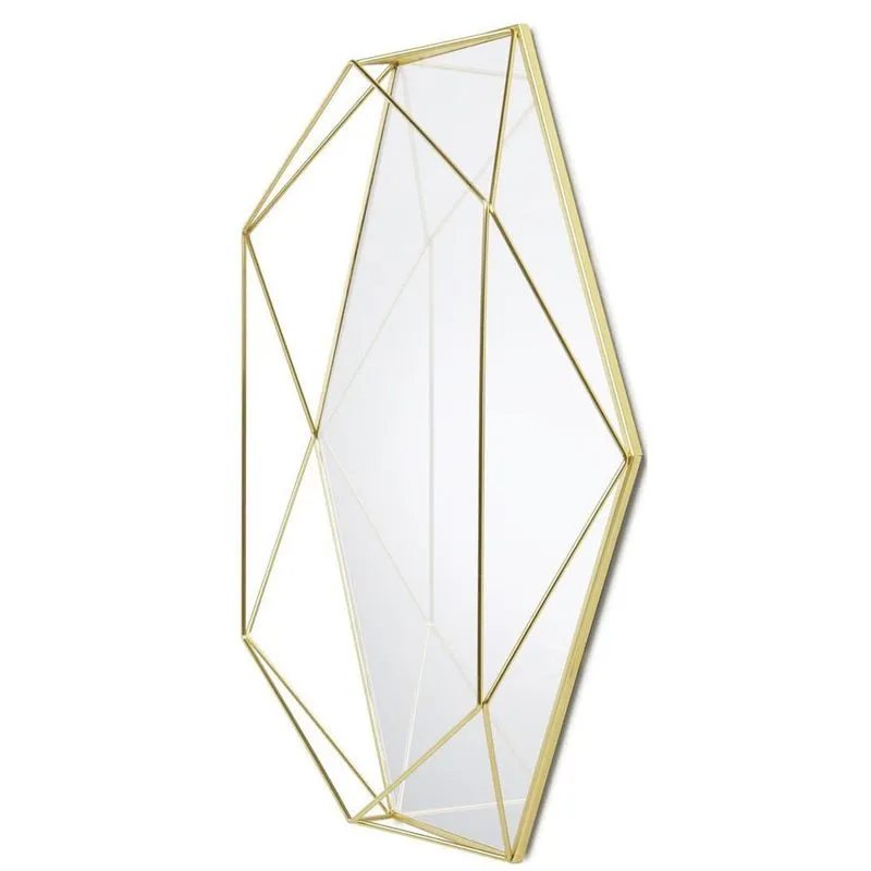 Espelho Prisma 56X42 cm Metal Dourado Umbra