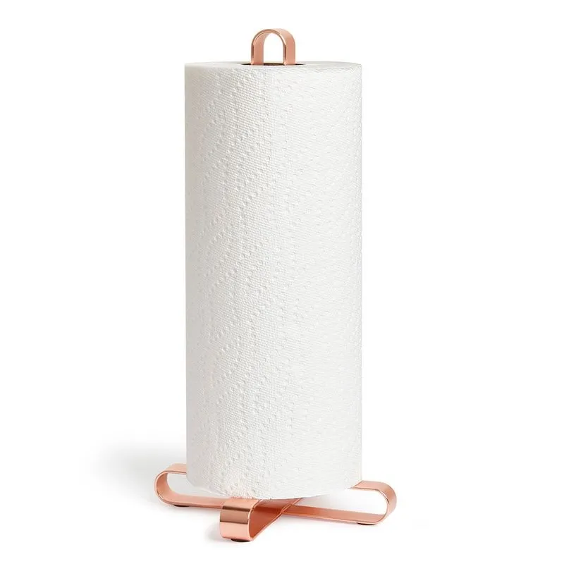 Porta Papel Toalha Pulse Metal Cobre Umbra