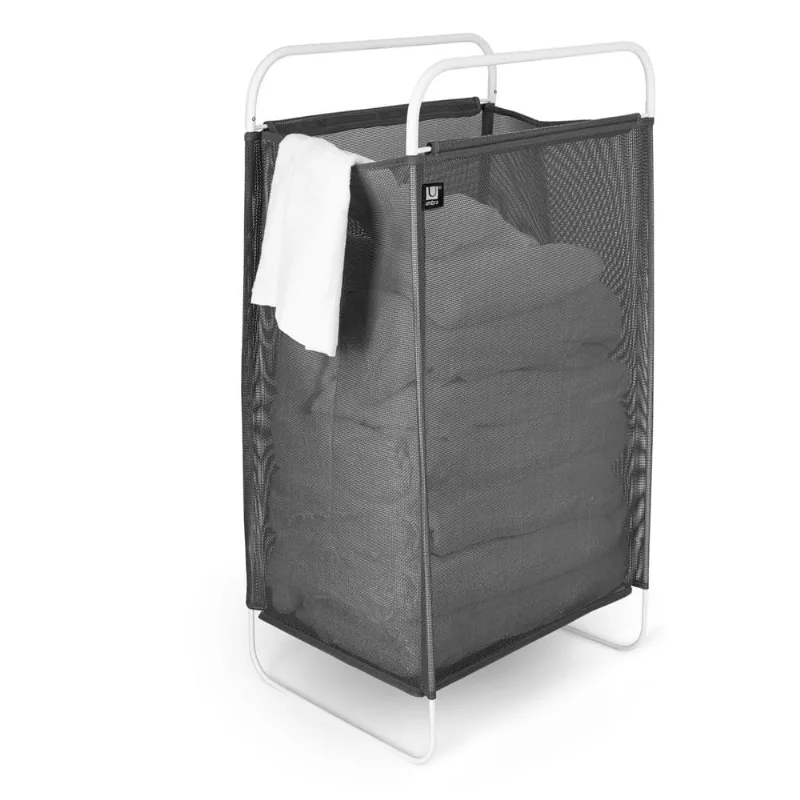 Cesto De Roupas Cinch Branco Cinza Umbra