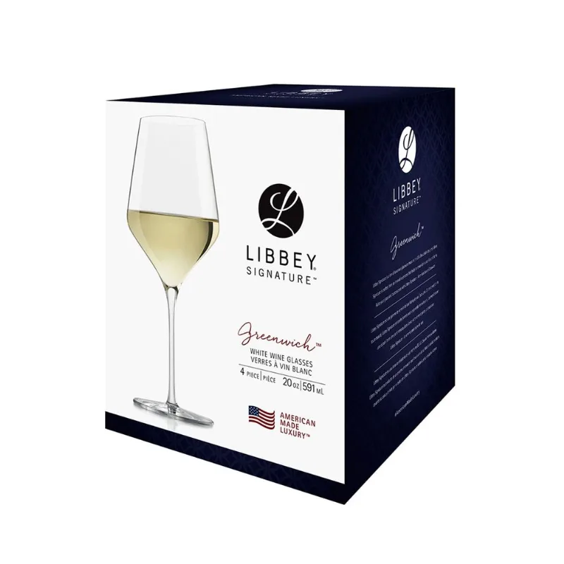 Copa para Vino Blanco Libbey Signature Greenwich 4 Piezas 591 ml o 20 oz