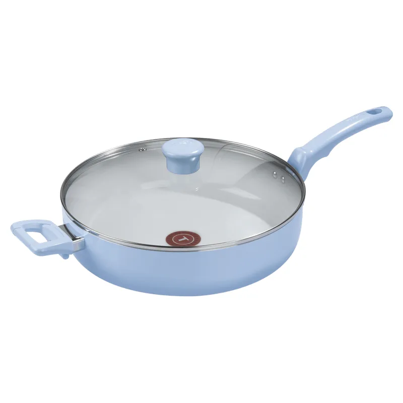 Frigideira Funda 30cm Tefal Refresh Ceramic Azul Ártico